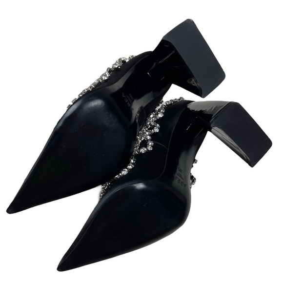 AREA New York Scallop Crystal Pointed Toe Heels - Picture 6 of 10